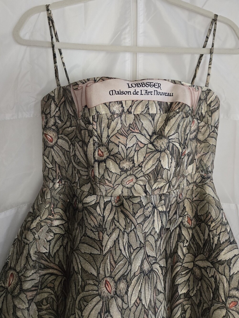 MISS ROSIER Claudia Green Jungle Print A-Line Dress - Picture 2 of 10